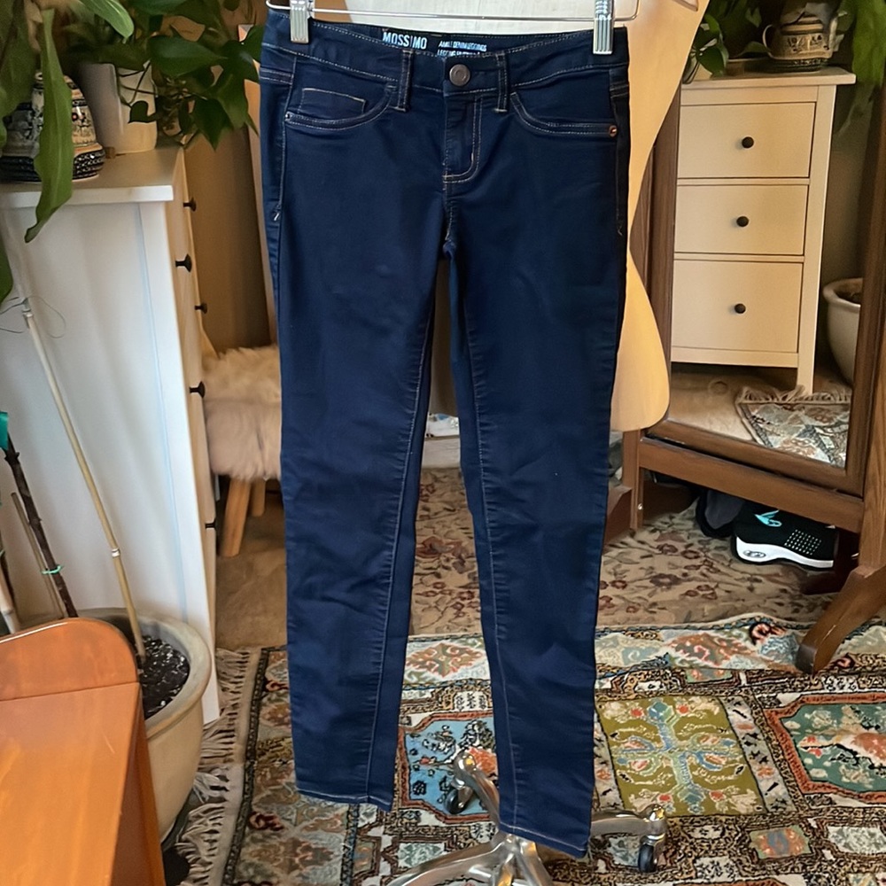 Mossimo jeggings dark wash blue jeans